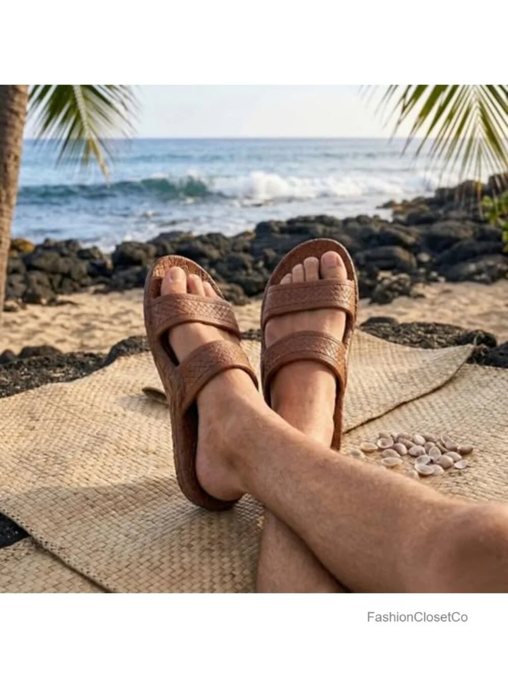 Lightweight Vegan Waterproof Sandals with Air Pocket Footbed - Flat Comfort